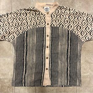 Produce Company Shirt Button-Down L Measurement ‘90s VTG USA Brown